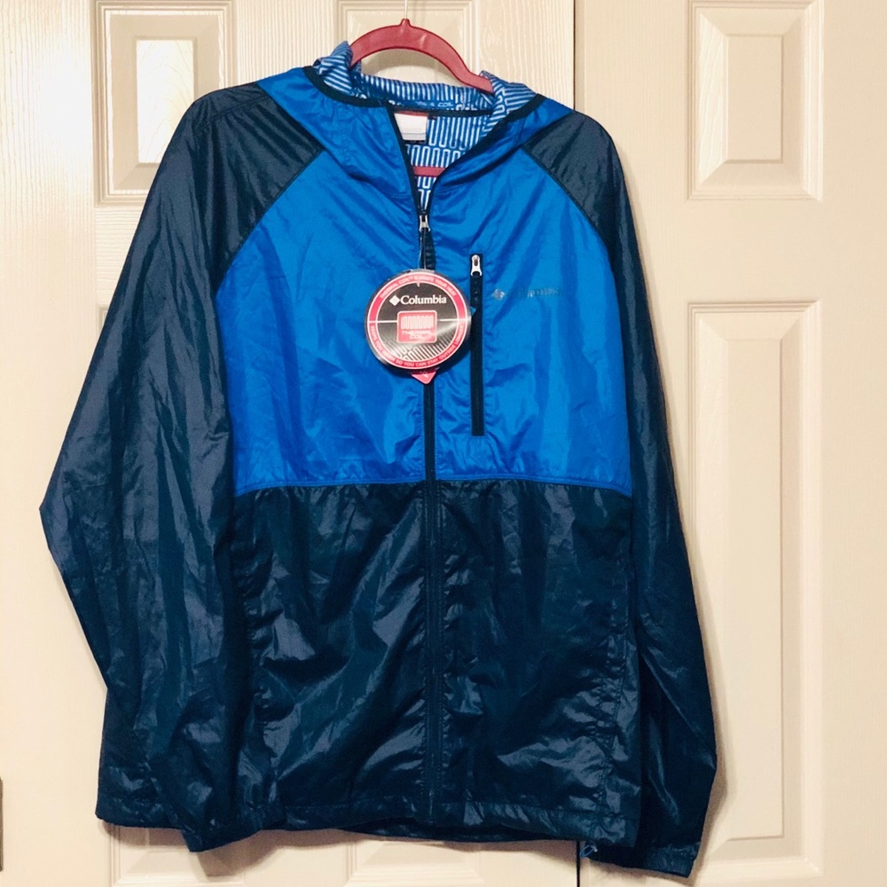 COLUMBIA MENS WINDBREAKER SIZE LARGE